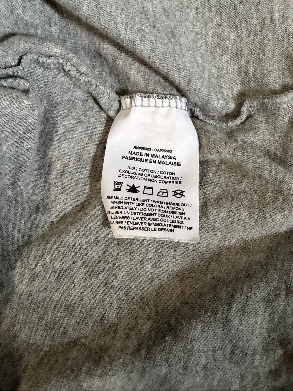 Nike Gray 'Just Do It' Long Sleeve Tee